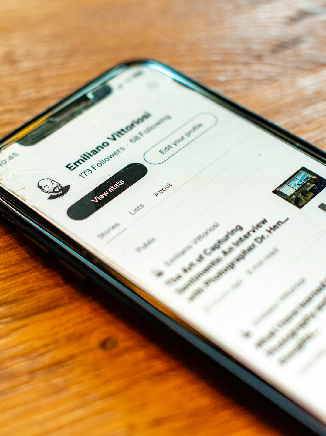 modern insurance app on phone